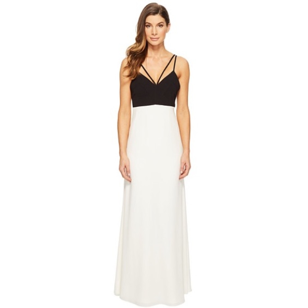 NEW JILL Jill Stuart Strappy Gown Black/White NWT